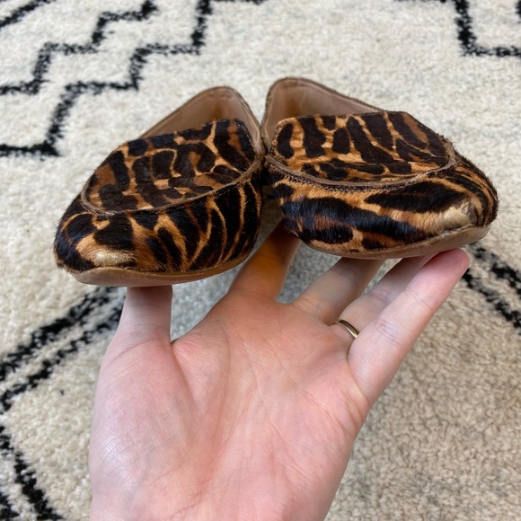 Madewell Lou Animal Print Calf Hair Loafers size 6 - Picture 6 of 8